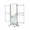 Ghent Easel+ Mobile 2-Sdd Prcln Whtbrd w/Tblt Strg, Mag, 8 Tablets, 39 in H x 26 in W NEX204EP8-FR - alternate 1